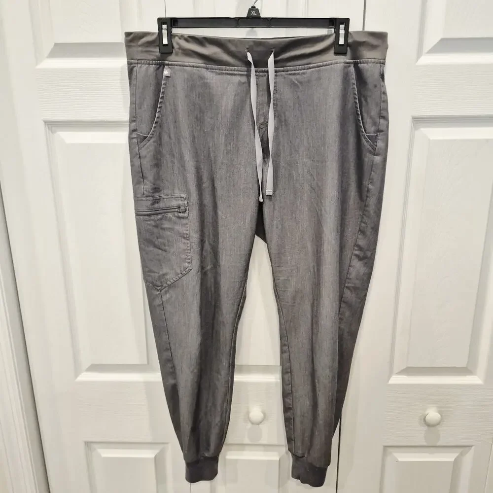Figs Technical Collection Mens Pants XL Gray Stretch Scrub Performance Defects